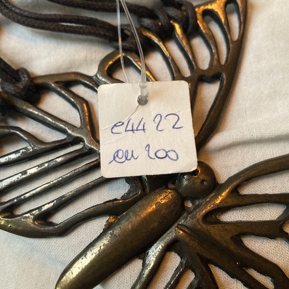 Italian Big Butterfly Plaque Waist Tie Belt main image 5